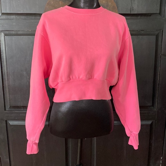 Florescent pink TNA sweat-top - Picture 1 of 4